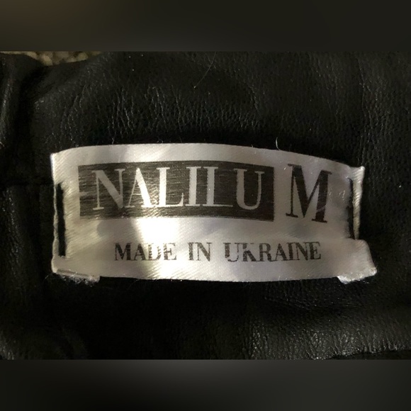 Halilu Faux Leather Pants size M Belted Zipper Elasticity Hight Waist - Picture 11 of 16